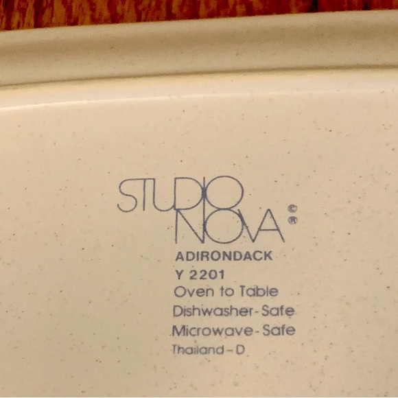 Vintage Studio Nova Adirondack Relish Dish Under Tray 2201 Aztec Southwest - Picture 3 of 5